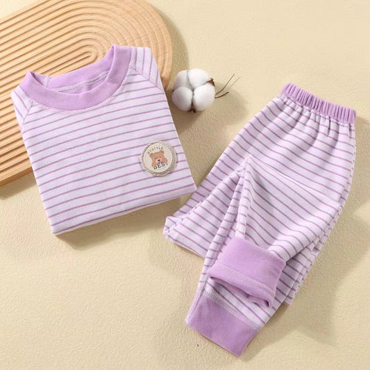 Girls' German fleece thermal underwear set