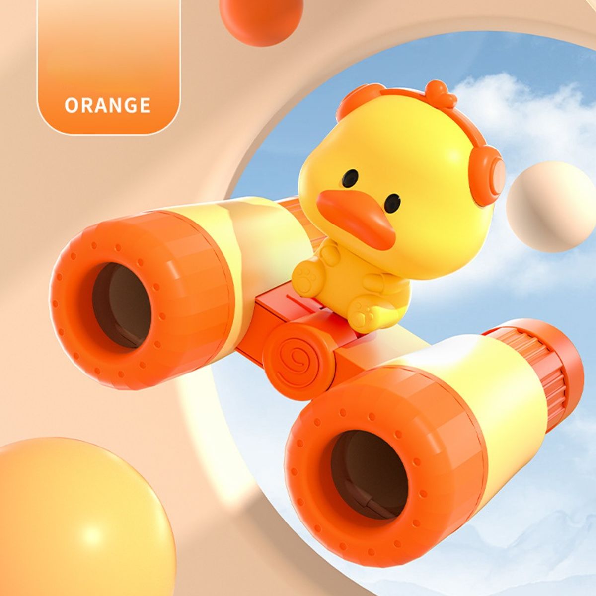 Children's telescope toy portable HD cartoon cute binoculars mini outdoor toys