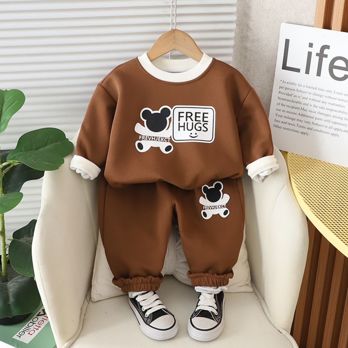 Boys Spring and Autumn Sweater Suit New Children Spring and Autumn Sports Trend Handsome Boys Small Children Western Style