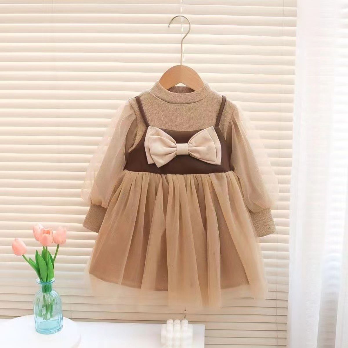 Girls Autumn Holiday Two-piece Dress