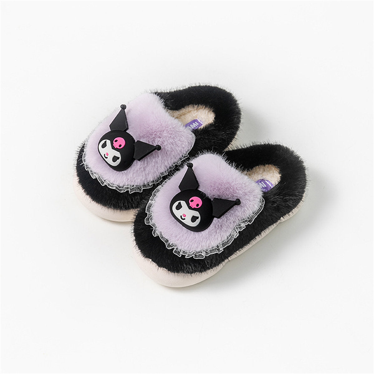 Cute Sanrio casual home warm soft cotton slippers for middle and large children and girls