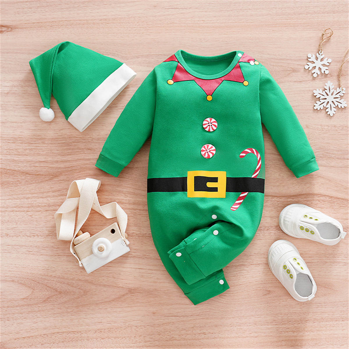 Baby Santa Claus Hooded Jumpsuit