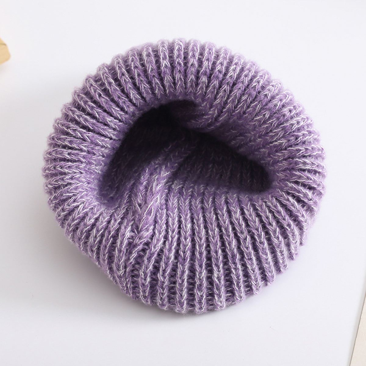 Children's solid color wool hat