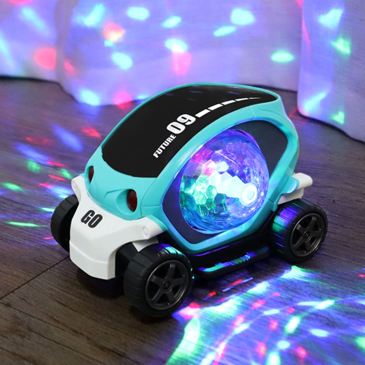 Flashing music electric universal light cartoon toy car