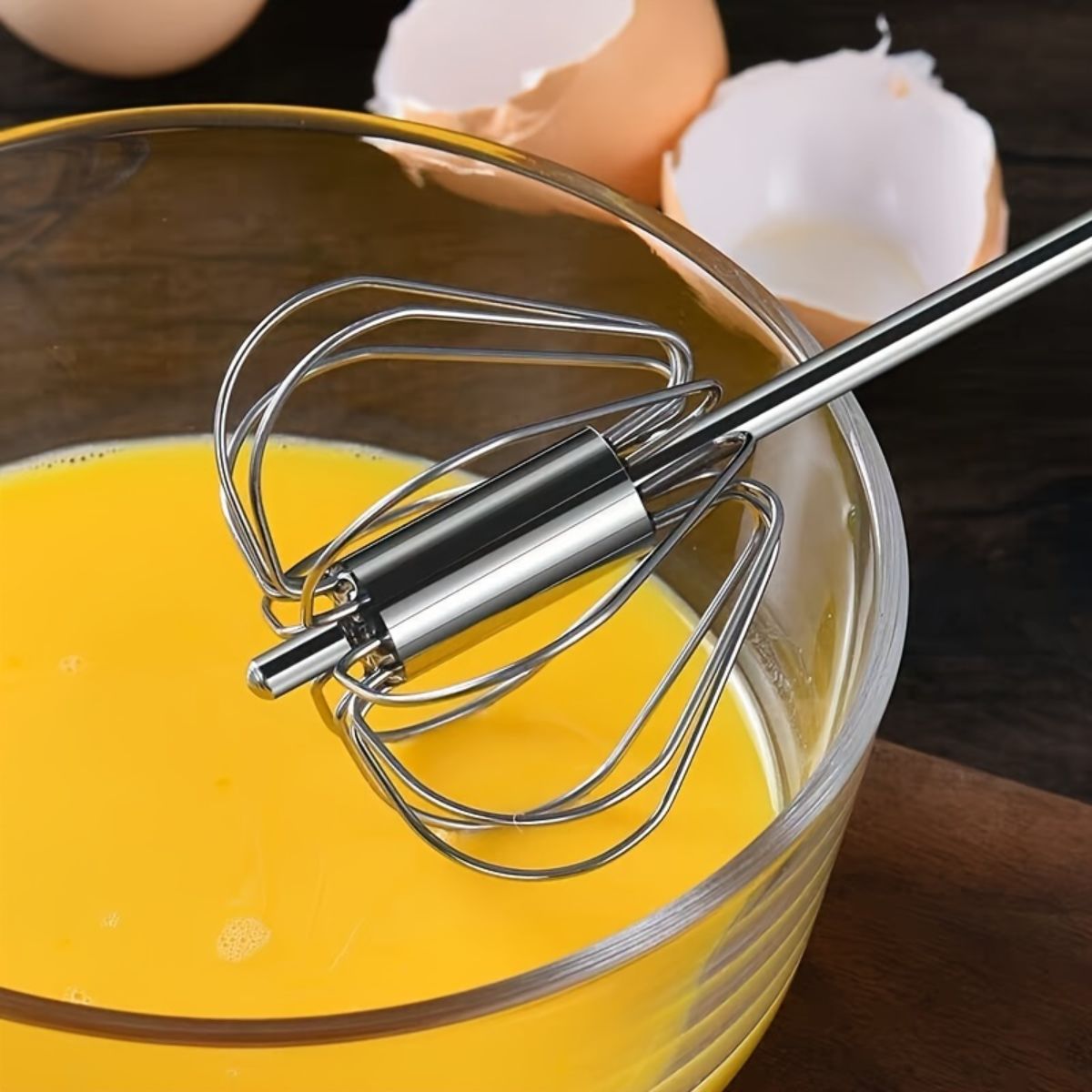 Stainless steel rotating egg beater multifunctional mixer manual egg beater kitchen gadgets