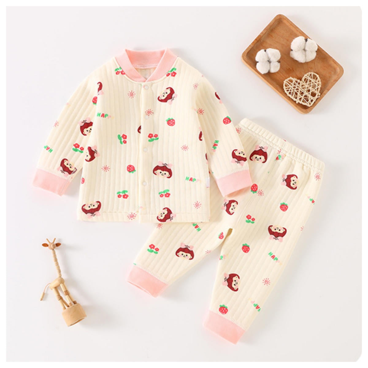 Baby Autumn and Winter Split Cotton Sandwich Set