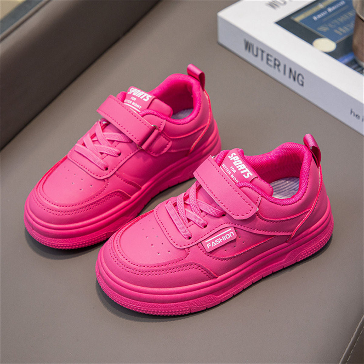 Autumn bright series casual fashion style low-top sneakers for middle and large children and girls