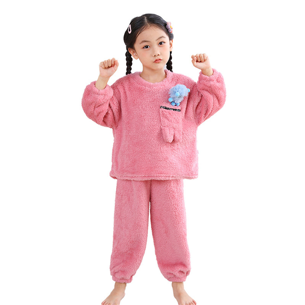 Children's flannel pajamas set home wear