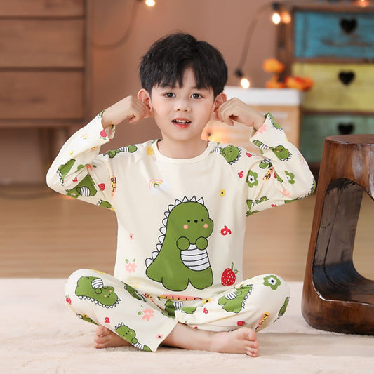 children&#39;s pajamas boys autumn suit