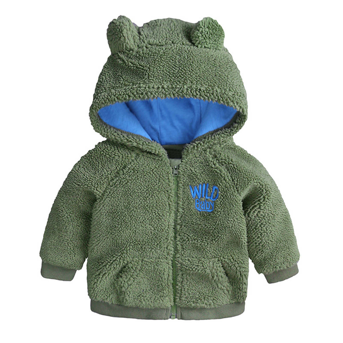 Children&#39;s winter cotton-padded coat with fleece