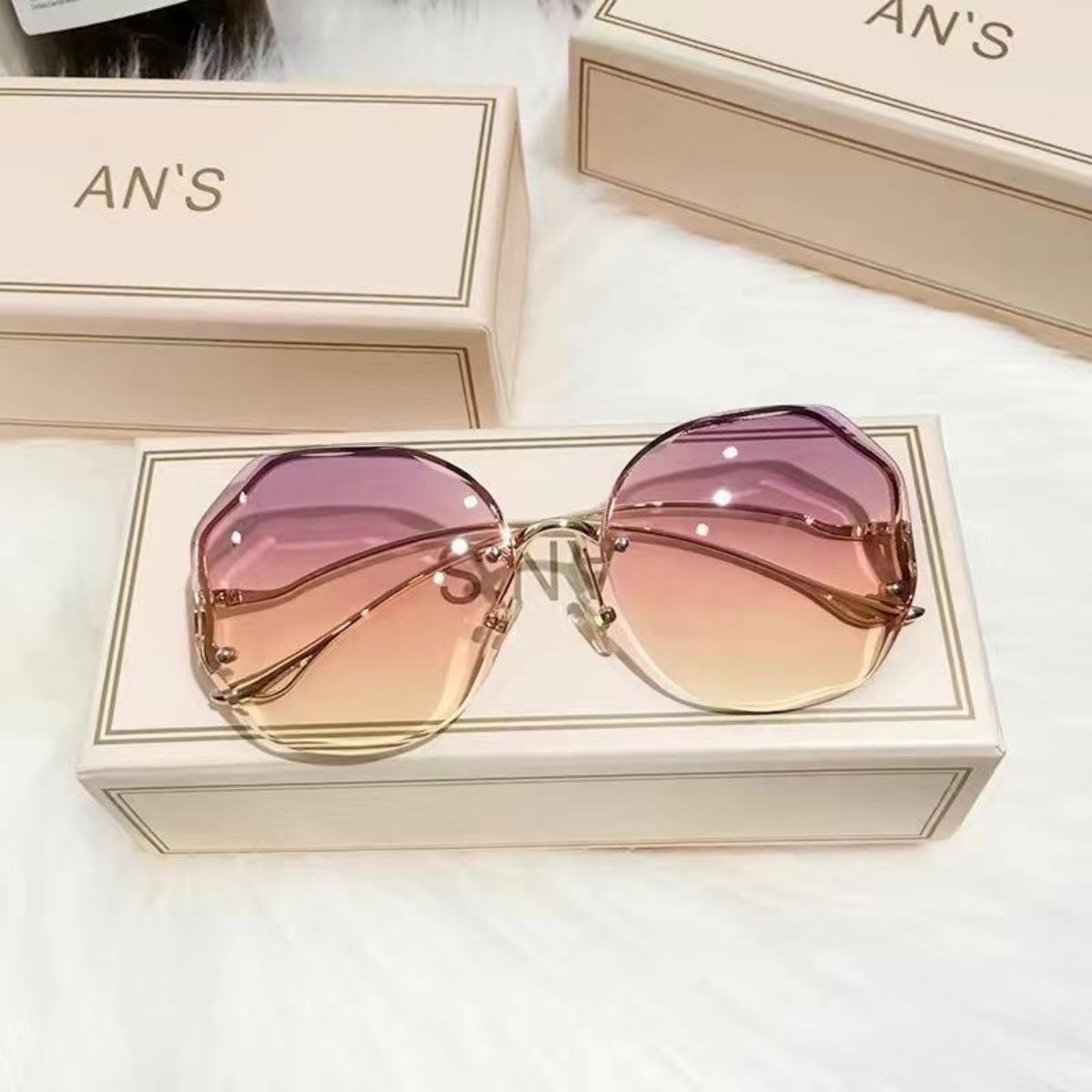 Sunglasses for women ins new round face trendy fashion sunglasses anti-ultraviolet big face slim summer