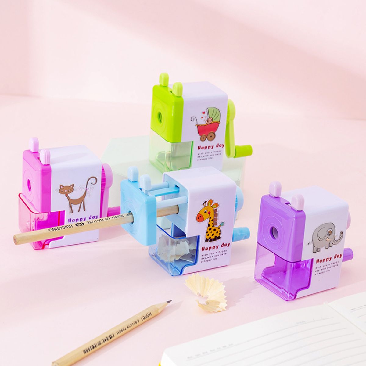 Creative hand-cranked pencil sharpener