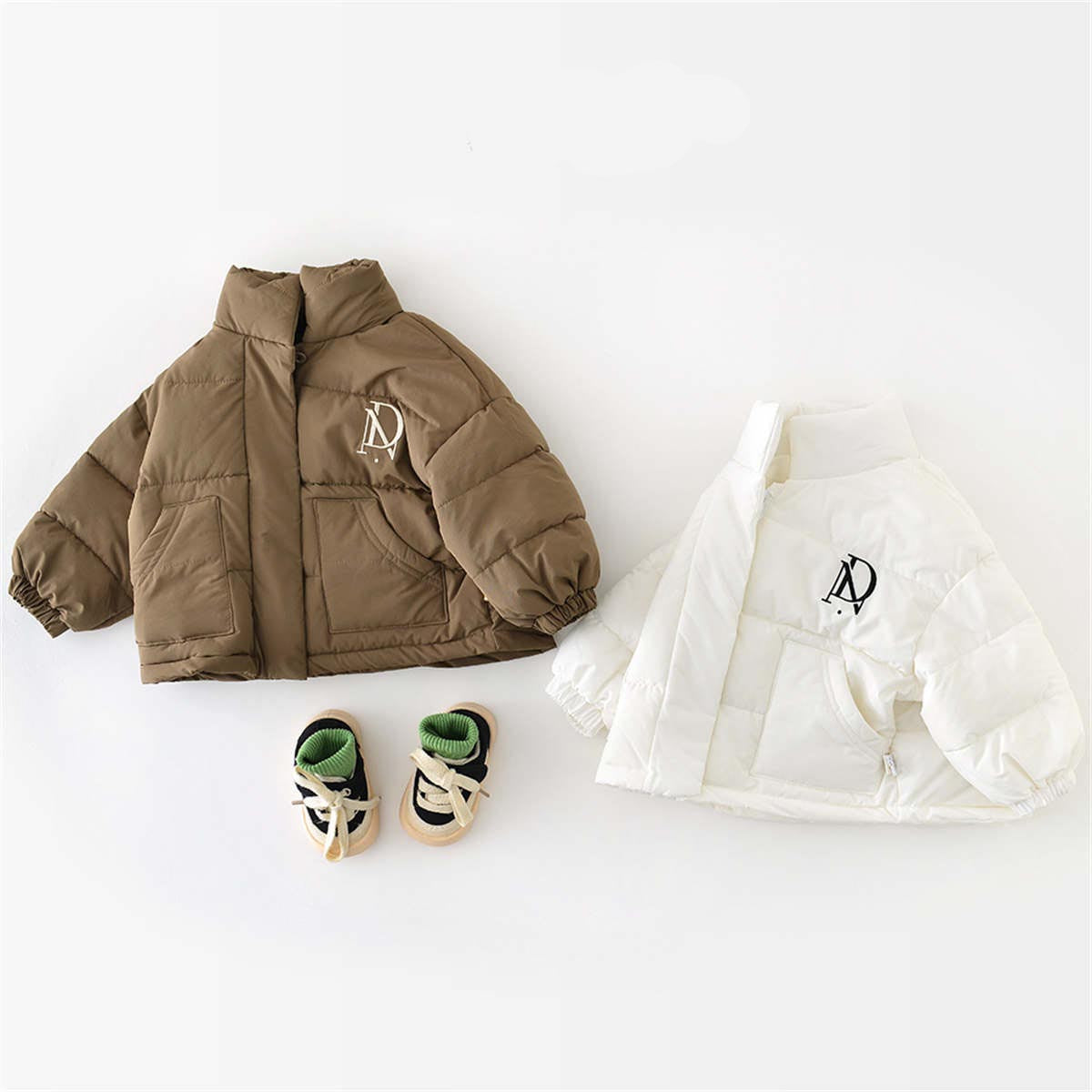 baby&#39;s winter simple thick cotton jacket