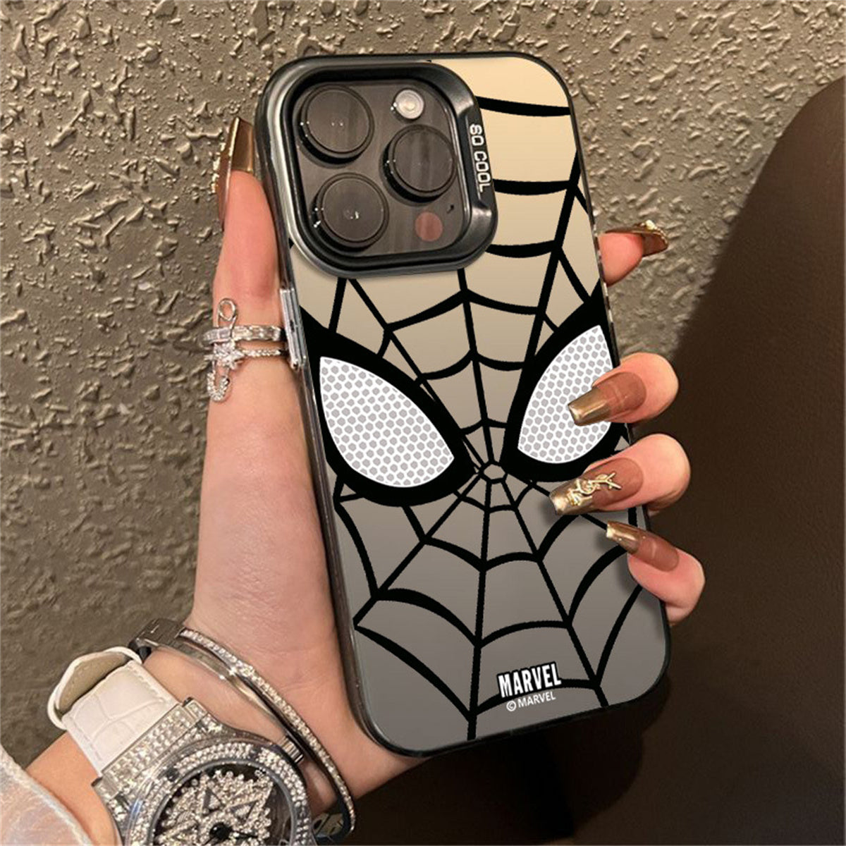 Apple mobile phone case Spider-Man series breathable color vitality mobile phone case