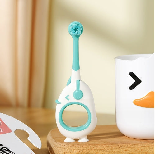 Cartoon Duck Suction Baby Toothbrush