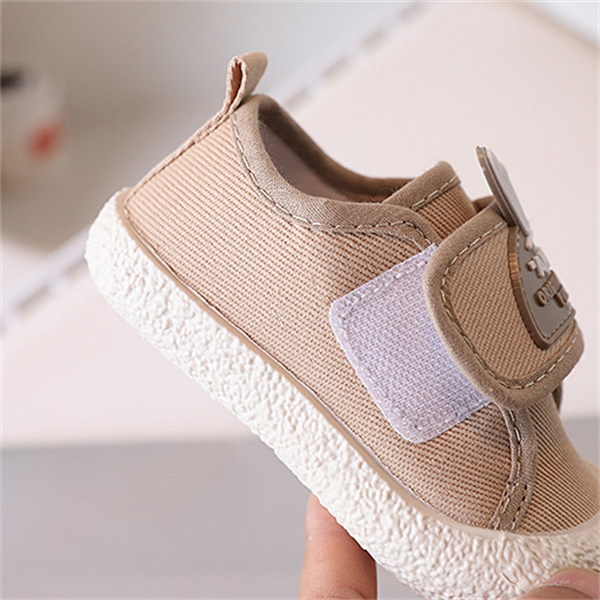 Toddler girl's cute rabbit letter style casual versatile soft bottom low top canvas shoes