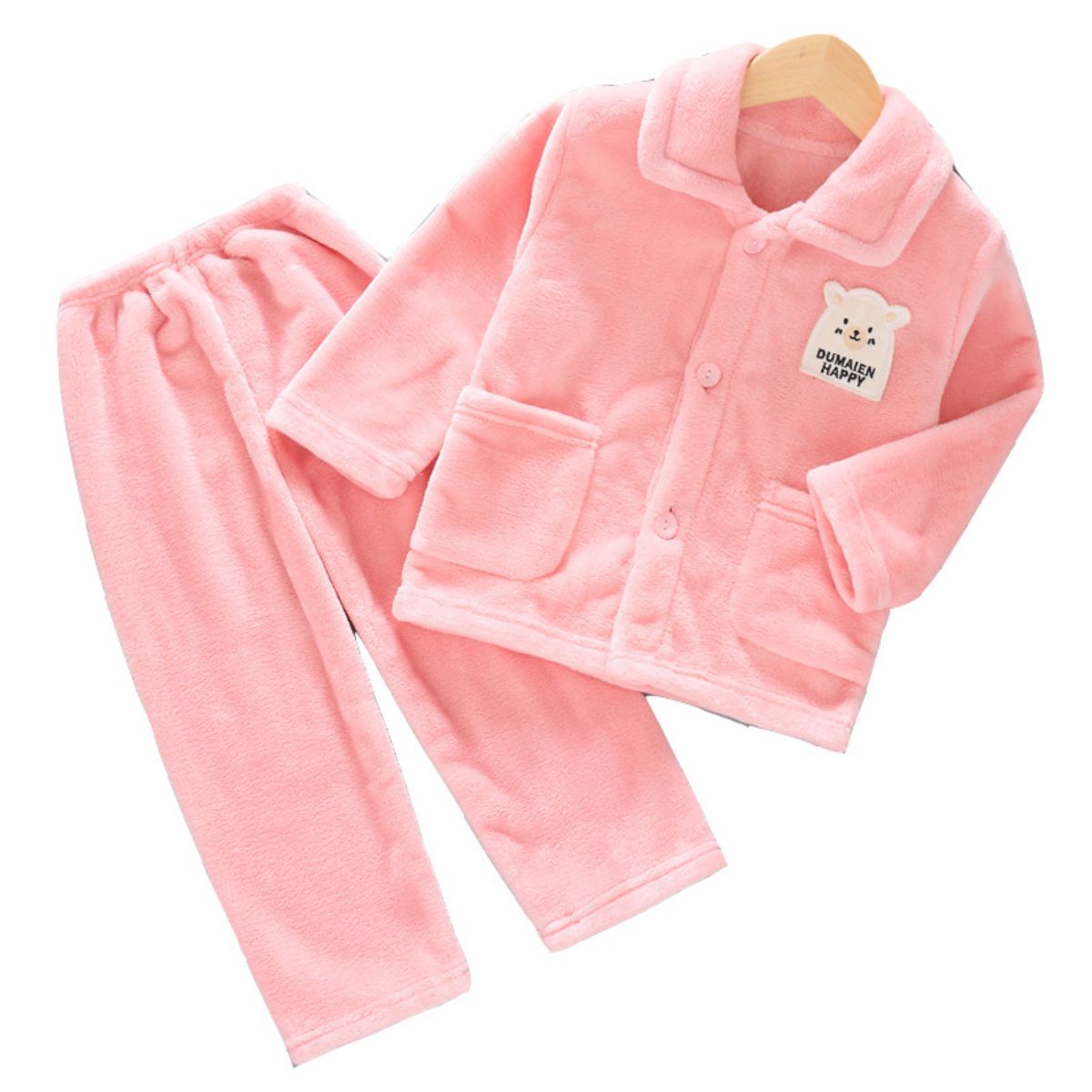 New autumn and winter flannel home wear suits for boys and girls