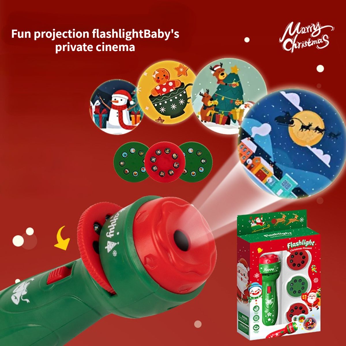 Christmas Children's Fun Cartoon Projector