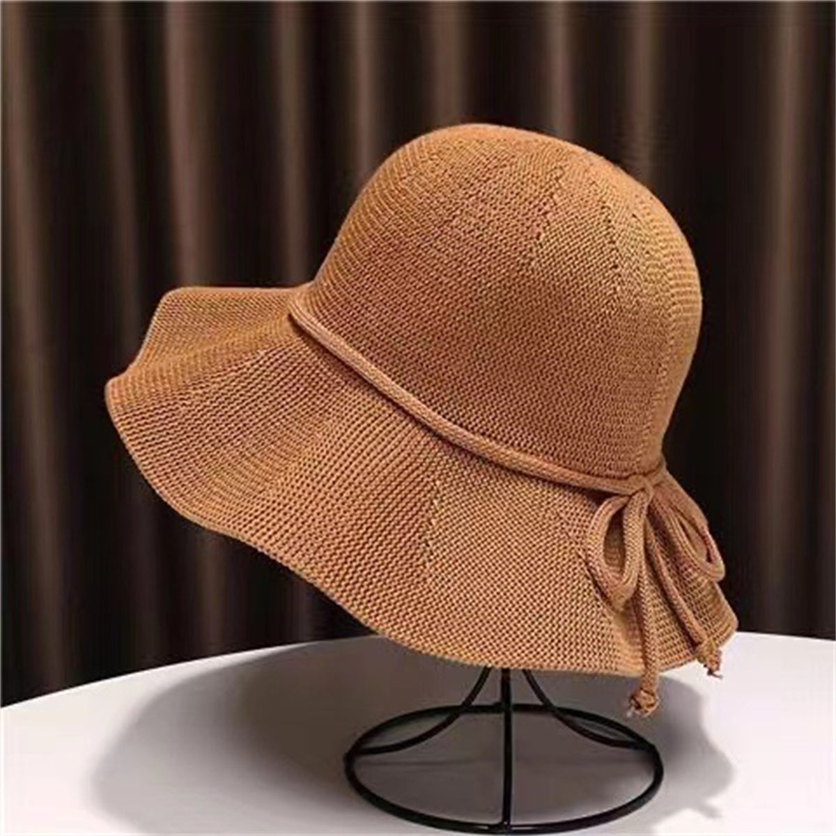 Women's summer daily outing washable folding hat women's large brim sun protection bucket hat