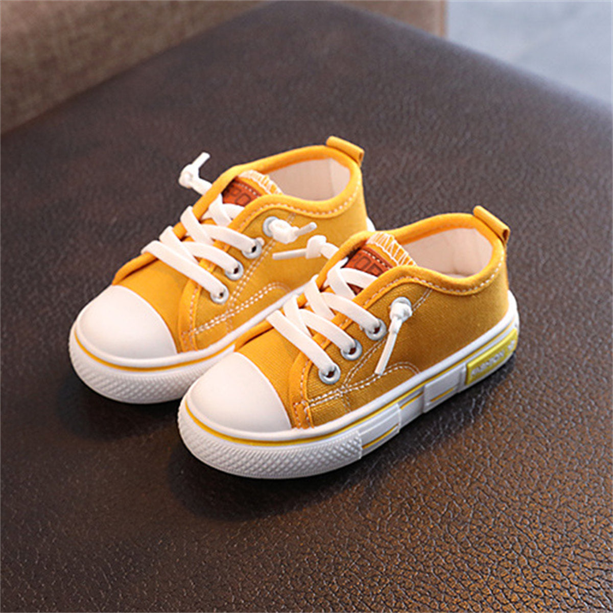 Children's and boys' spring and autumn simple casual non-slip lightweight low-top canvas shoes