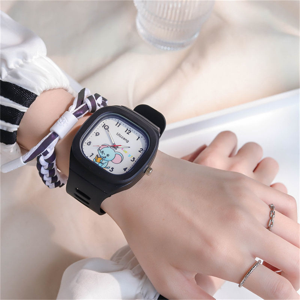 Children's boys and girls cute Dumbo student time silicone casual electronic watch