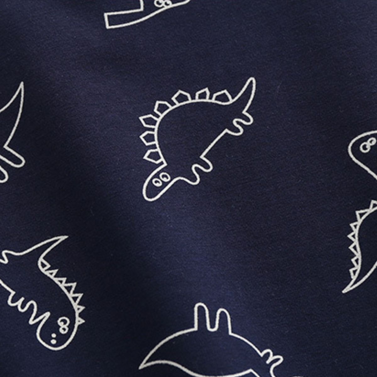 Casual long-sleeved children's sweatshirt Dinosaur simple drawing cartoon non-hooded pullover Blue-gray cute boy sweatshirt