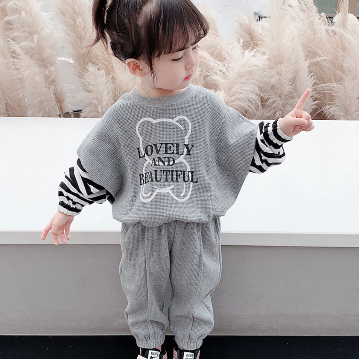 Girls suits new style children's two-piece suits clothes children's fashionable baby girl autumn clothes