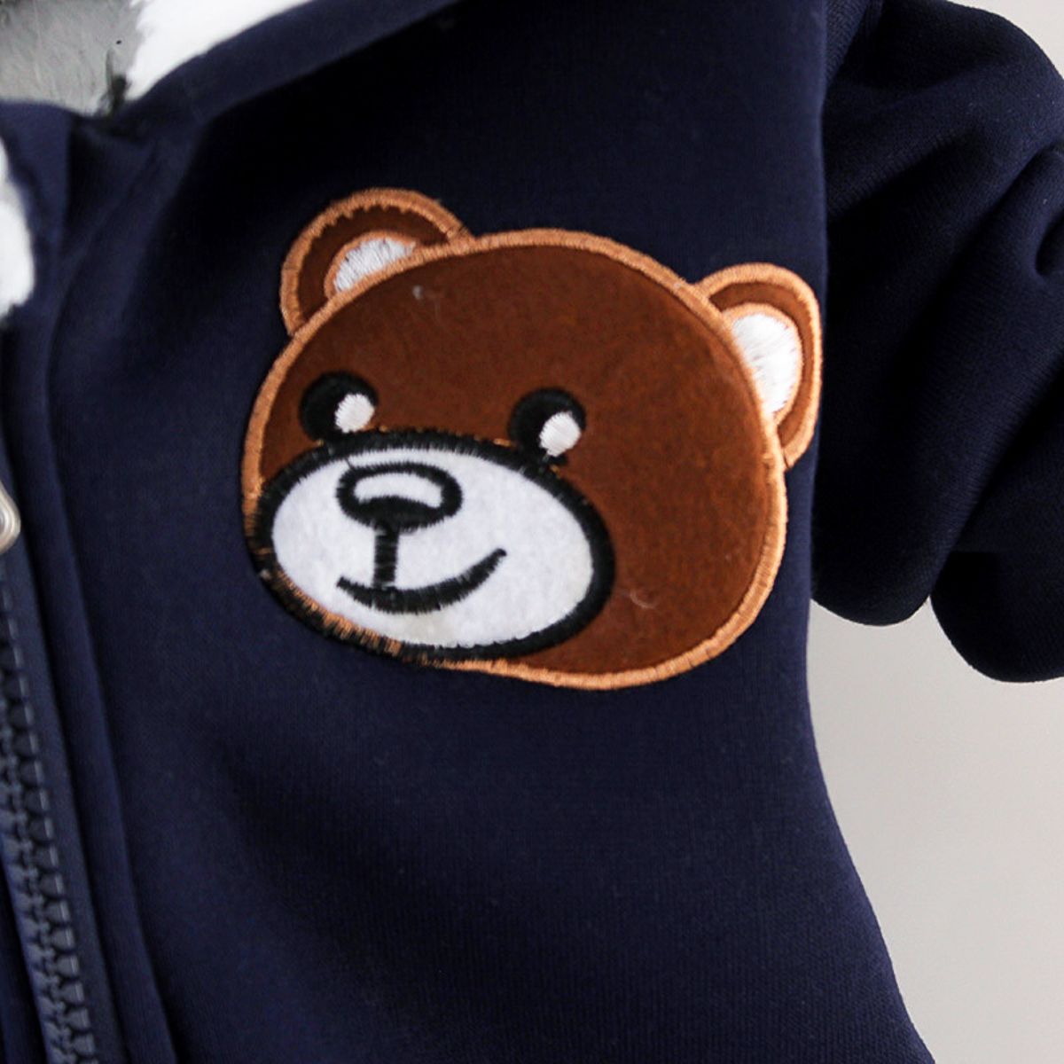 autumn and winter thickened fleece suit for boys