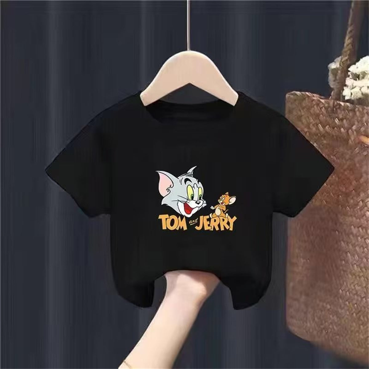 All-match cartoon anime round neck short-sleeved top