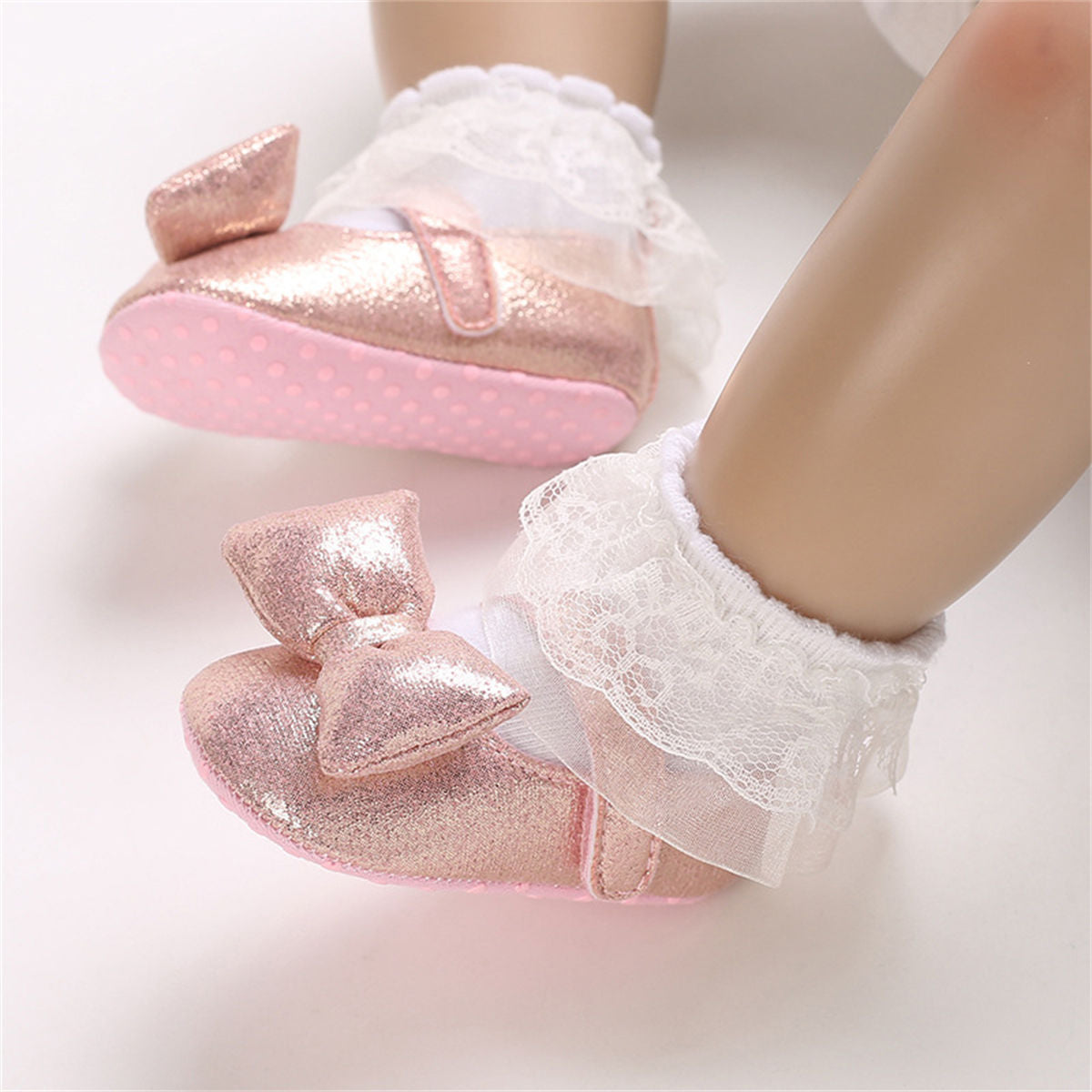 Baby Girls Autumn Cute Bow Leather Shoes