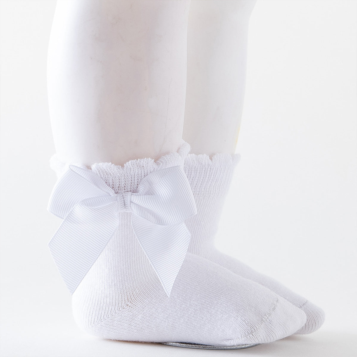 Toddler Girl Bowknot Decor Solid Color Socks