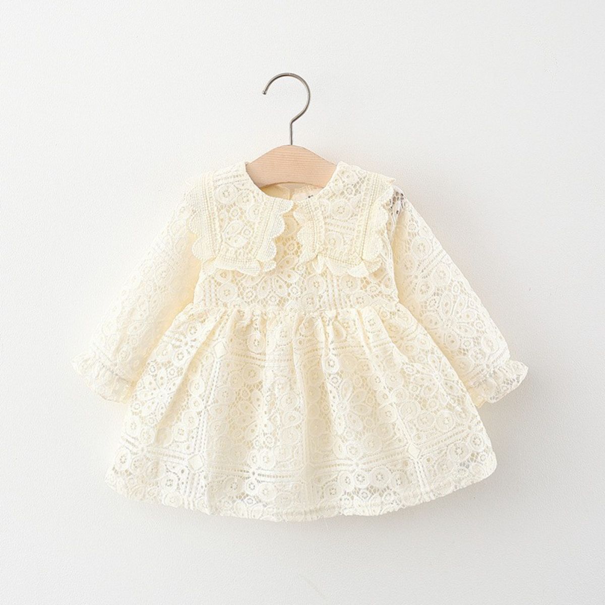 Spring and autumn new baby girl long sleeve lace skirt princess dress children's skirt