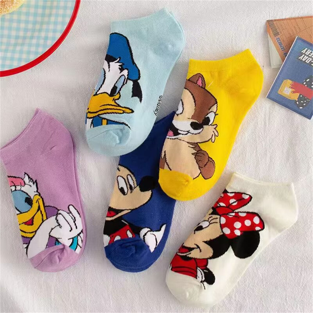 Children's 5-piece Mickey Mouse pattern socks set