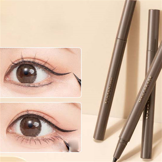 Ultra-fine eyeliner, waterproof and smudge-proof eyeliner that goes all the way down to the lower eyelid