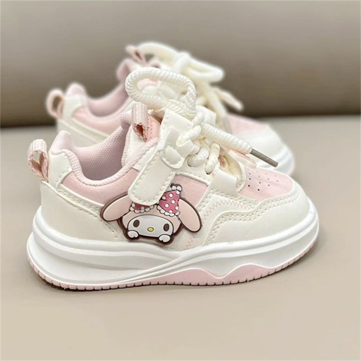 Children's and girls' spring and autumn Sanrio cute pattern soft sole breathable non-stuffy low-top sneakers