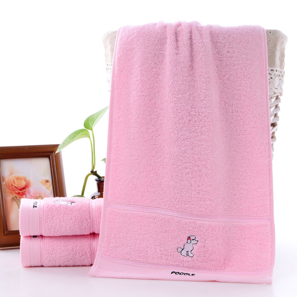 Pure cotton children's towel cute cartoon face wash cleansing towel