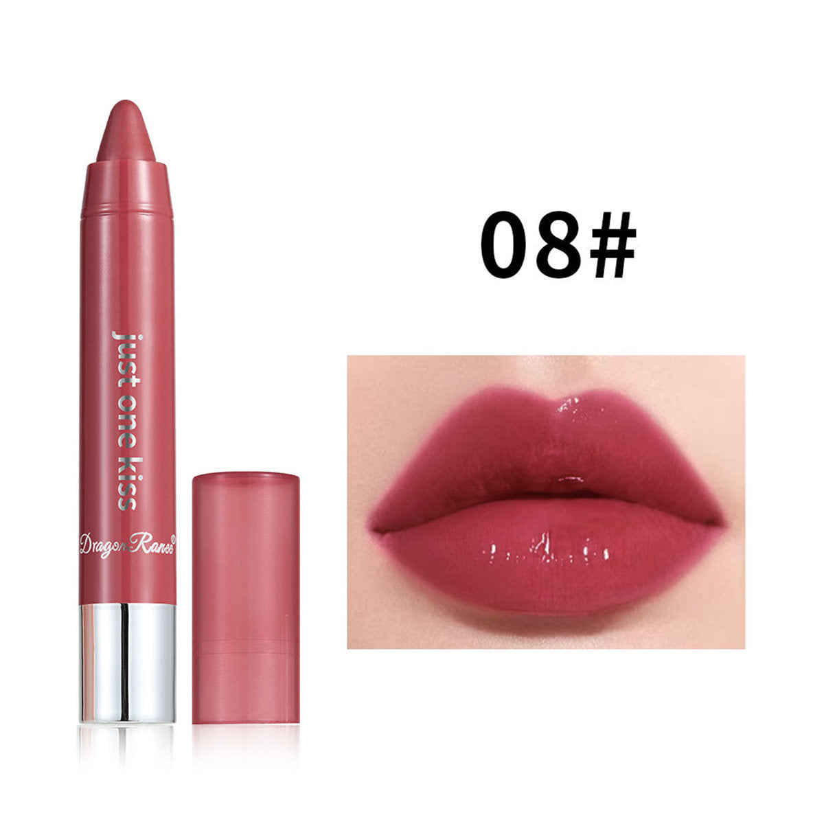 Moisturizing lipstick pink series nude bean paste color lip liner lipstick