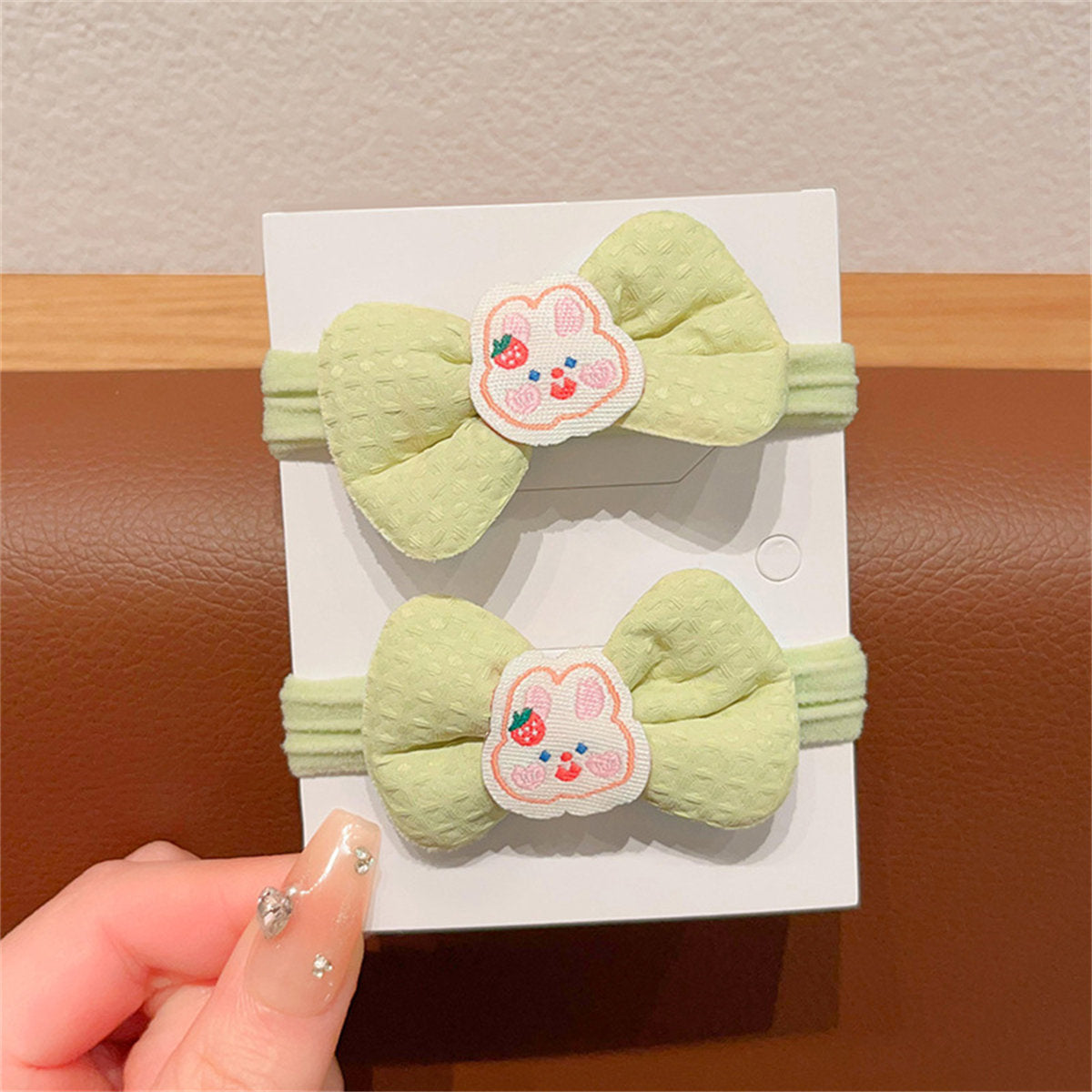 Children's 6-piece set cute cartoon style Sanrio bow soft hair rope