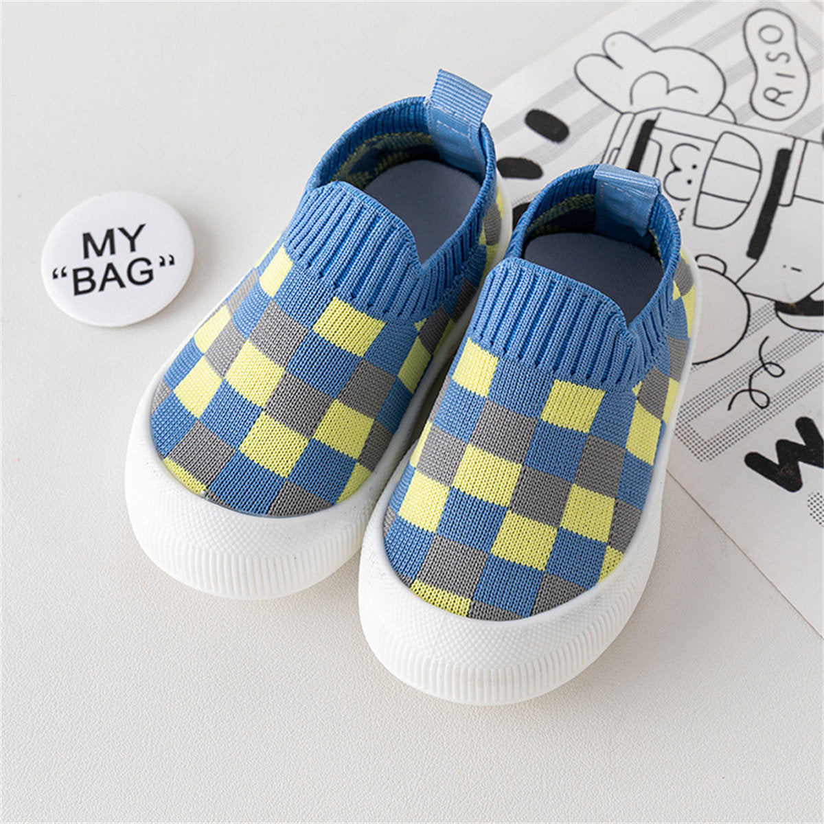 Children's boys and girls spring and autumn soft-soled non-slip breathable non-drop anti-kick toddler shoes