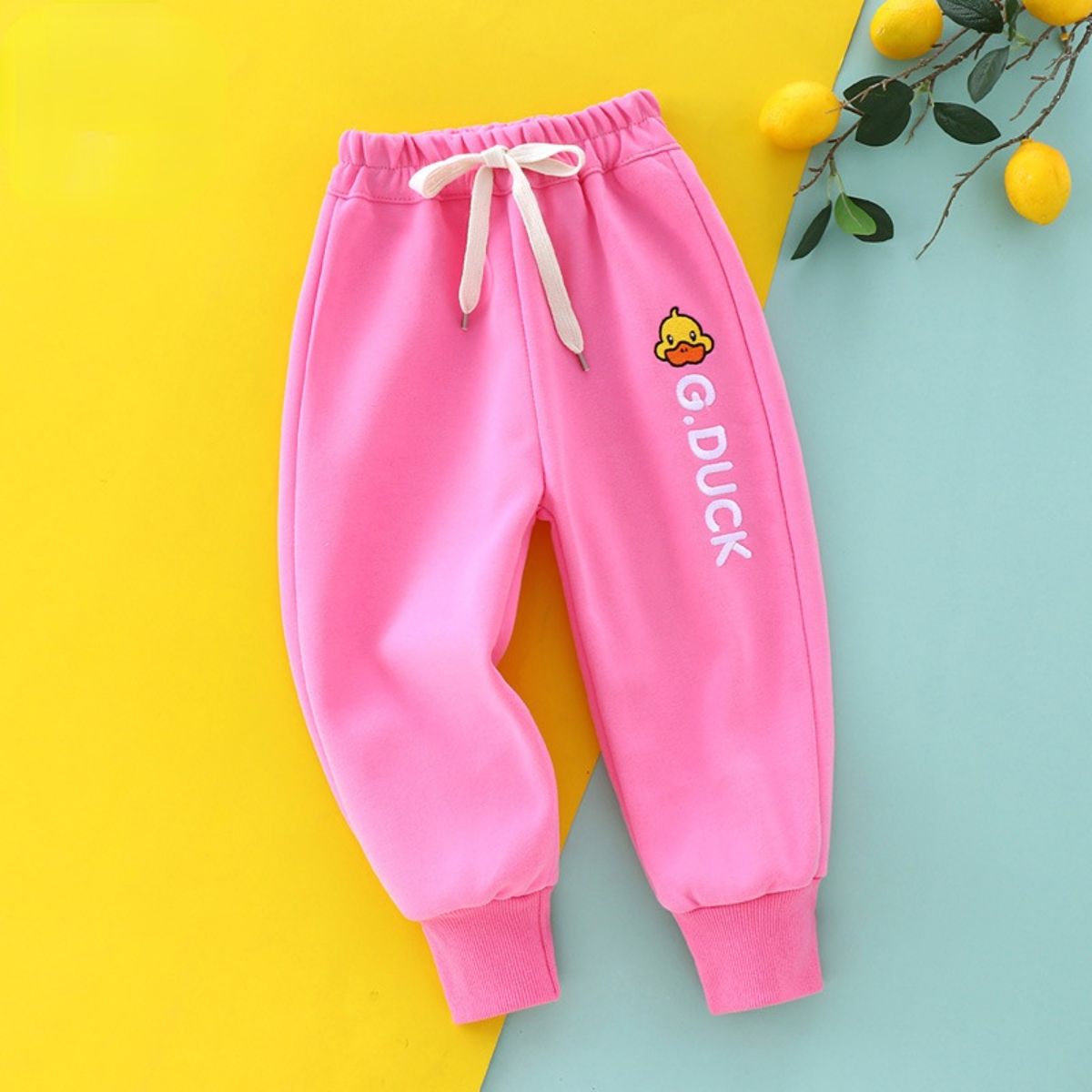 Little yellow duck children&#39;s casual sweatpants spring and autumn new children&#39;s clothing small and medium boys&#39; pants baby trousers girls