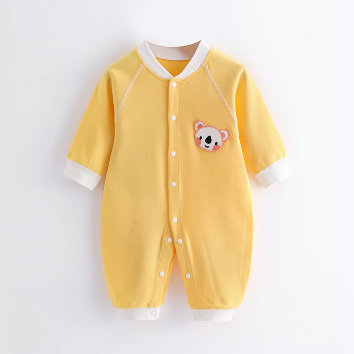 New style newborn baby clothes boneless buckle baby jumpsuit four seasons snap button romper