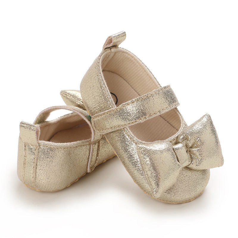 Baby Girls Autumn Cute Bow Leather Shoes