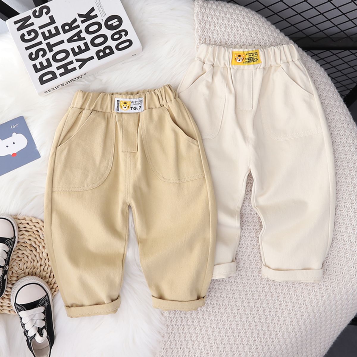 Toddler Boy Solid Color Pants