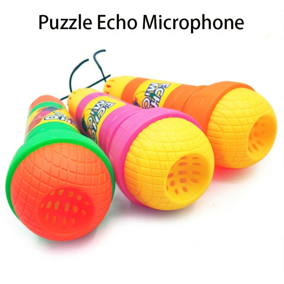 Children's echo microphone without batteries with echo black line microphone eloquence musical instrument training kindergarten props