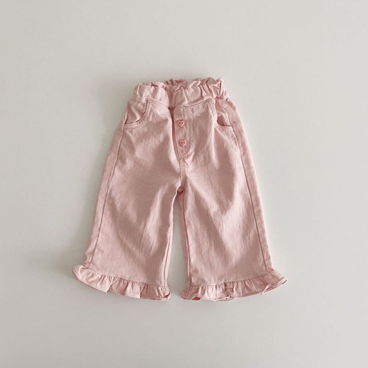 Spring baby girl lace wide leg pants