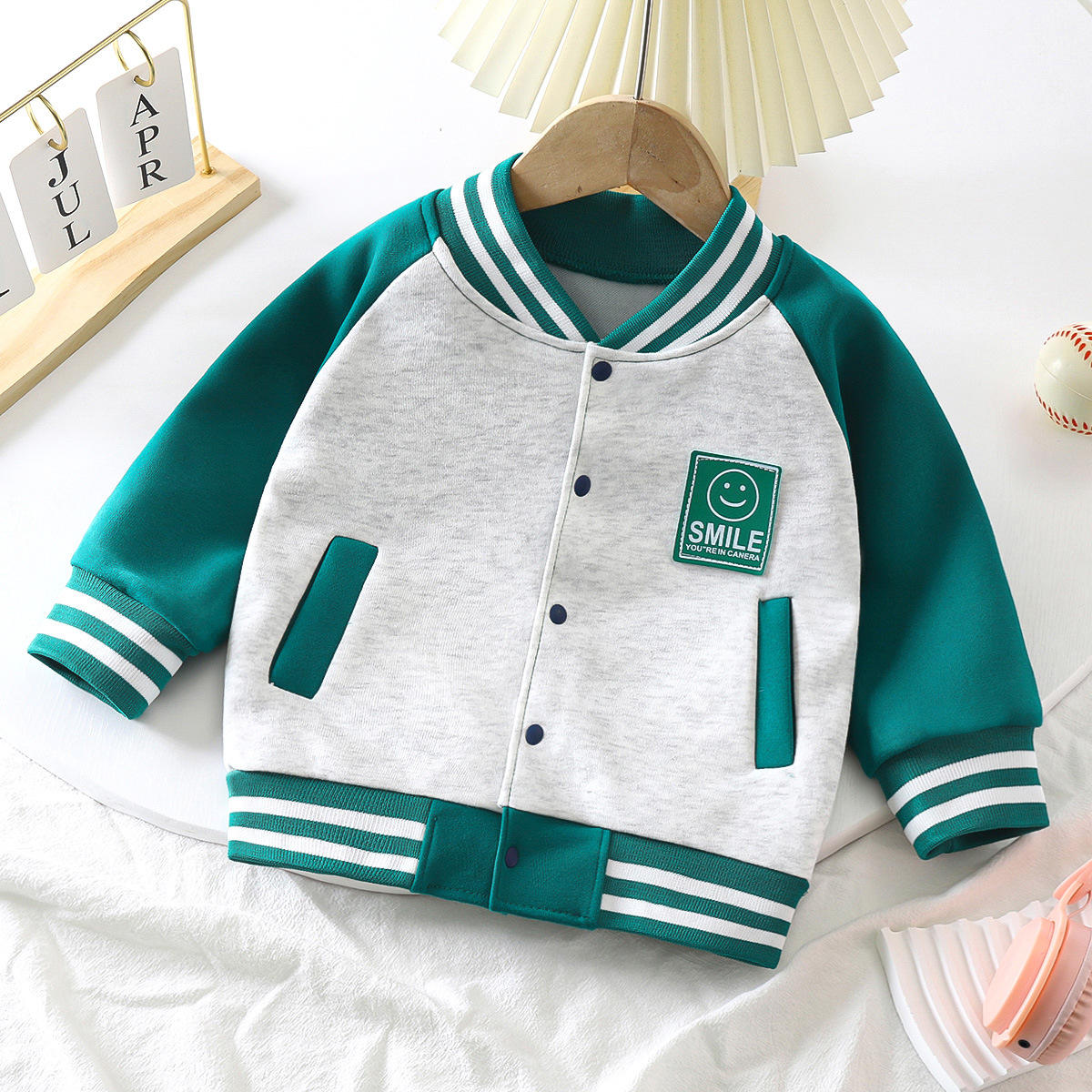 Children's Baseball Clothing Autumn and Winter Outer Cardigan