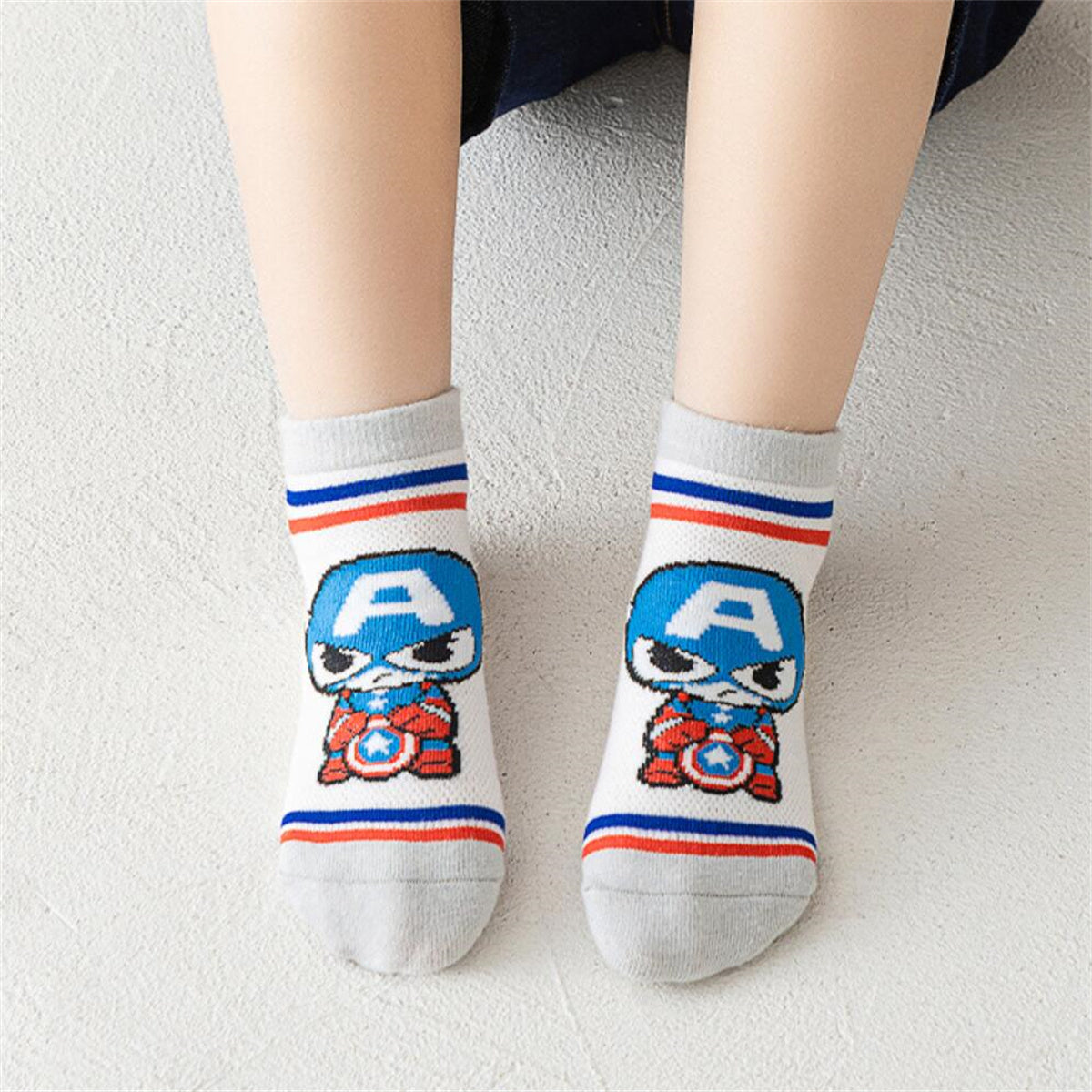 Children's 5-pack lettered socks