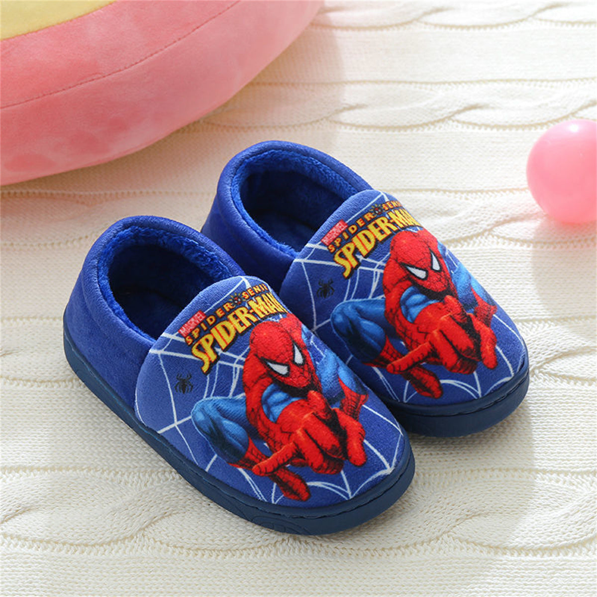 Spider-Man waterproof and non-slip casual cotton slippers for boys