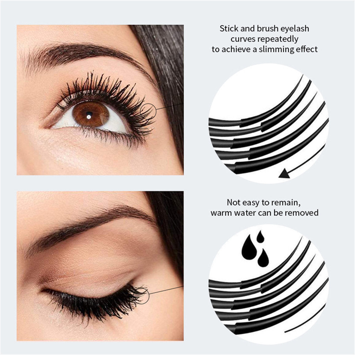 Volume, thick, curling, waterproof, sweat-proof, long-lasting mascara