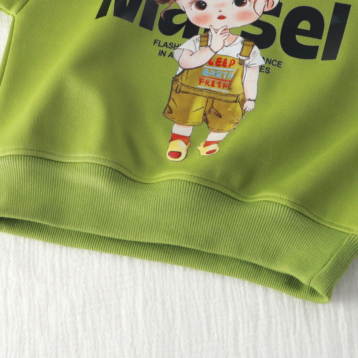 New Polo Neck Children's Sweatshirt Boys Girls Loose Tops Girls Casual Bottoming Shirt Children's Clothing